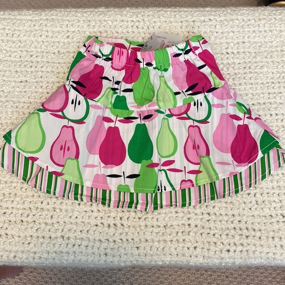 Jen Jen Boutique Skirt with Pears & Stripes NEW NWT Sizes 18 months and 4 - Picture 2 of 4